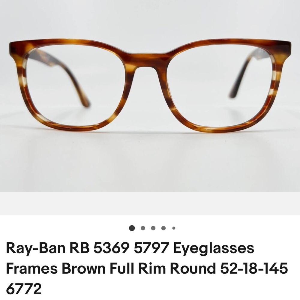Ray Ban Havana brown tortoiseshell framed glasses
